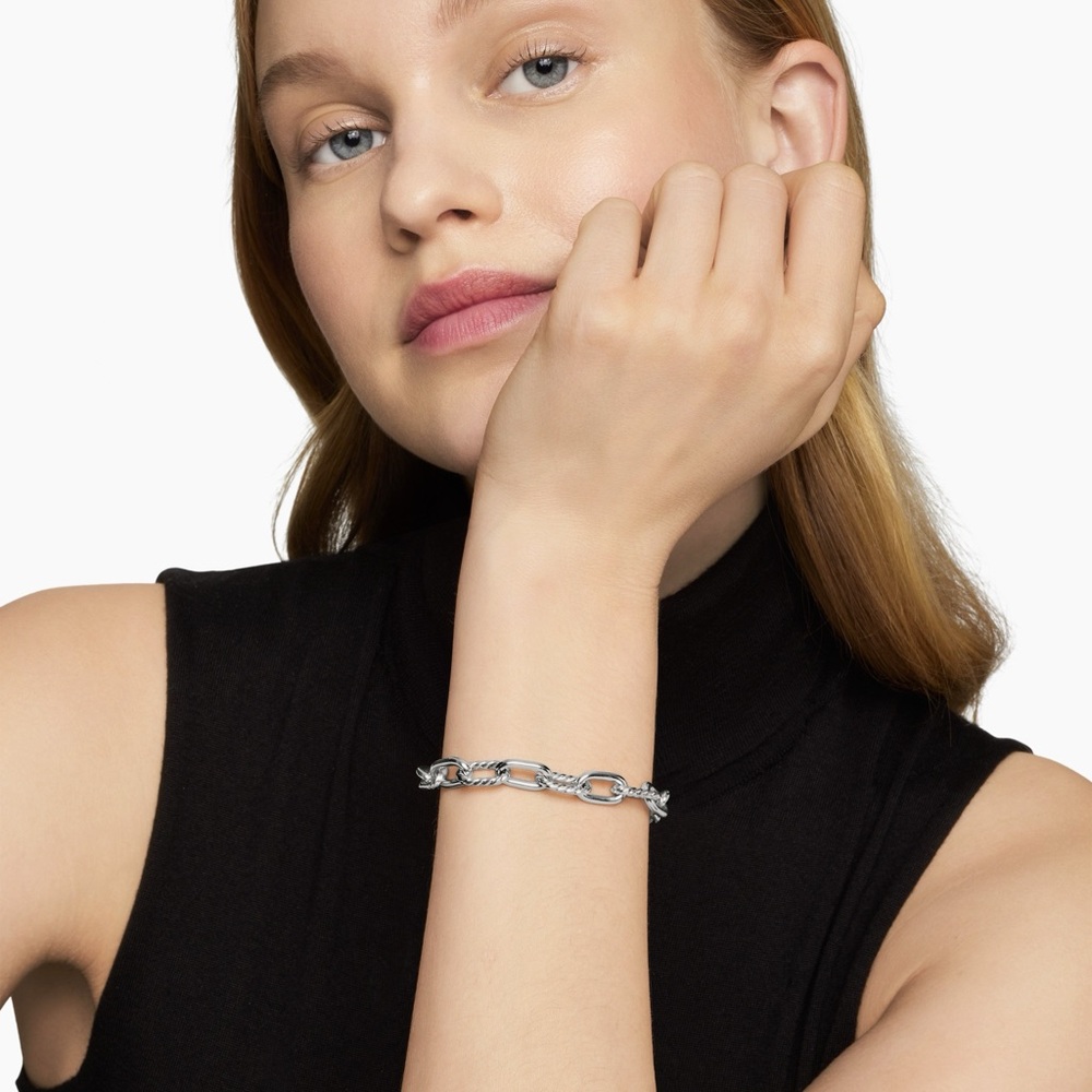 David Yurman Sterling Silver Link Bracelet - Picture 4 of 9